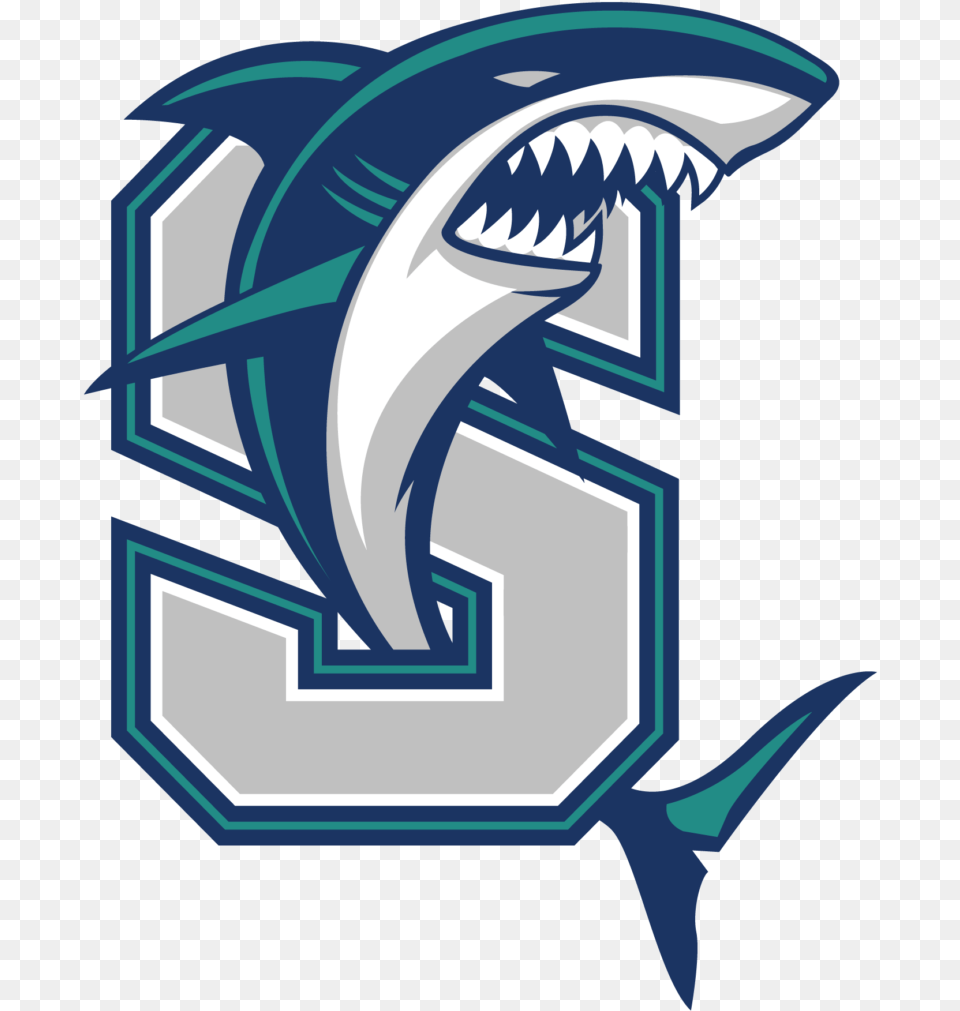 Logo Design Samples Southside High School Sharks, Animal, Sea Life, Symbol, Text Free Png