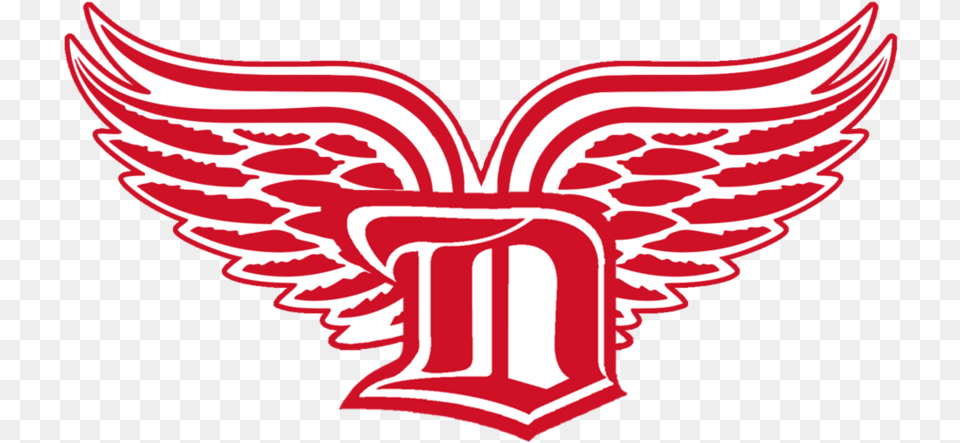 Logo Detroit Red Wings, Emblem, Symbol, Sticker, Dynamite Free Png