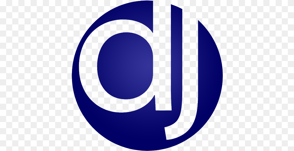 Logo Dj Picture Dj Blue Logo, Text, Disk Free Png