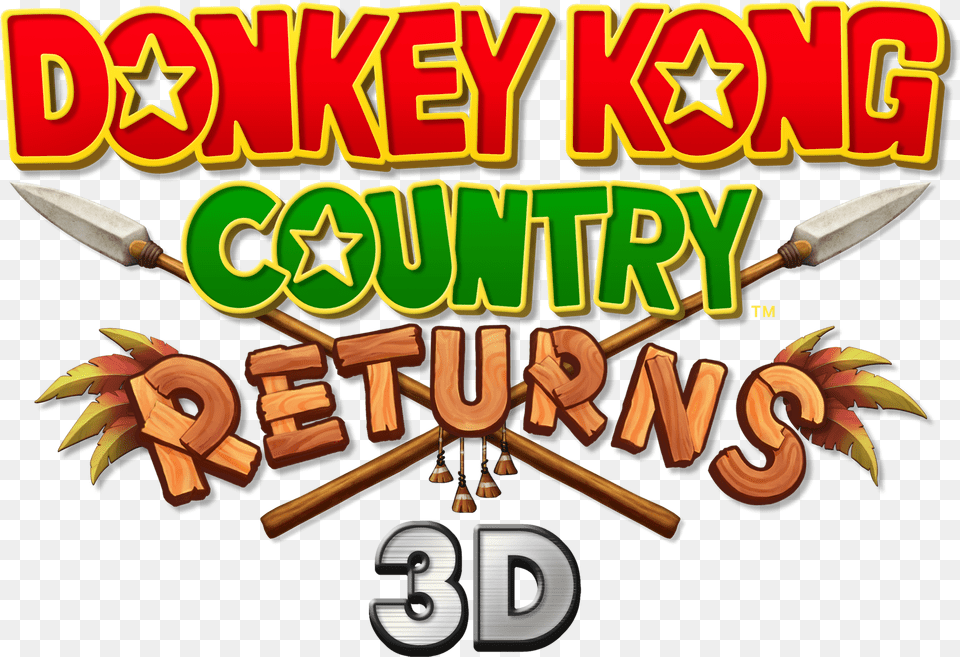 Logo Donkey Kong Country Returns, Weapon, Text Free Png