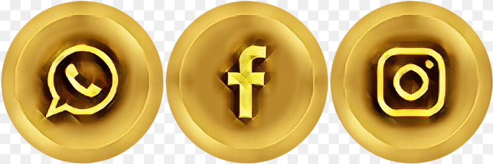 Logo Dorado Facebook Instagram Whatsapp Logo De Instagram Dorado, Gold, Symbol, Text, Number Free Png