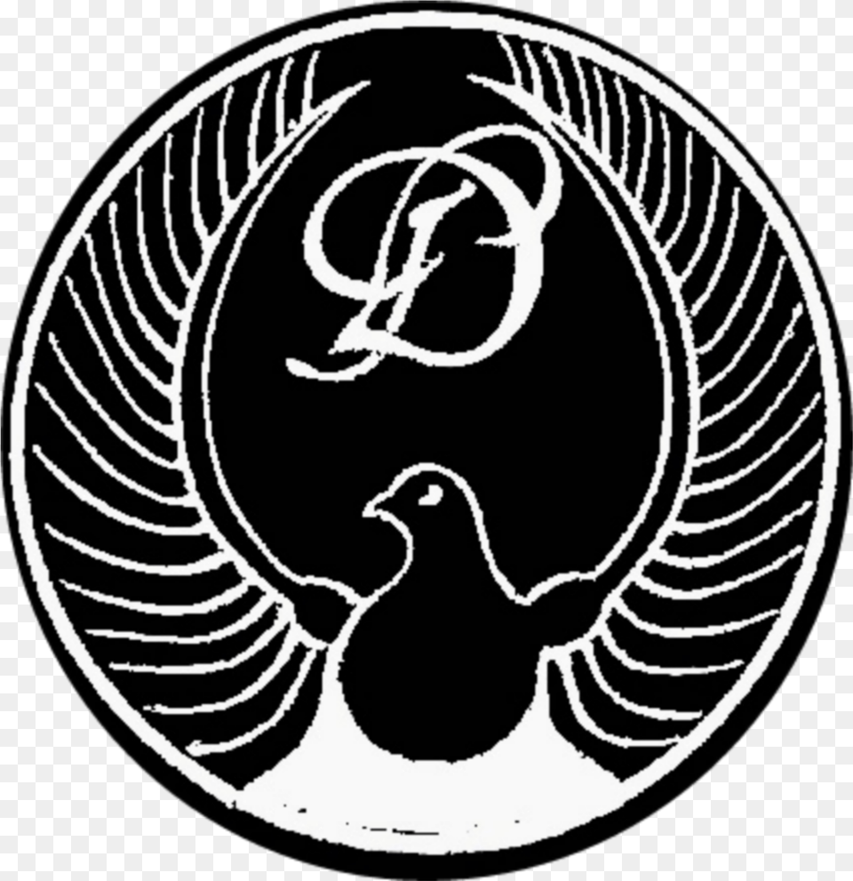 Logo Dove Punk Metal Noise Sticker By Sle Metademon Discharge Grave New World, Emblem, Symbol, Stencil, Person Free Png Download