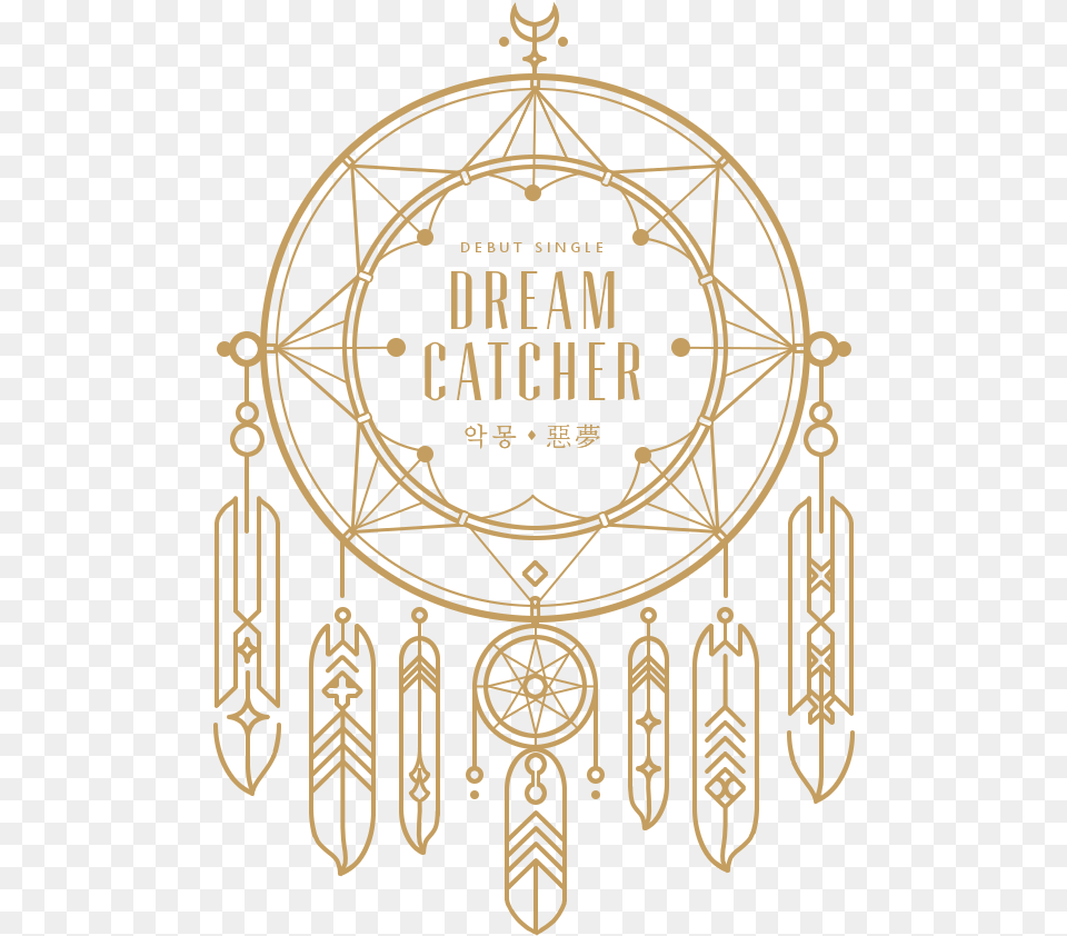 Logo Dream Catcher Kpop, Accessories, Earring, Jewelry, Chandelier Free Png Download