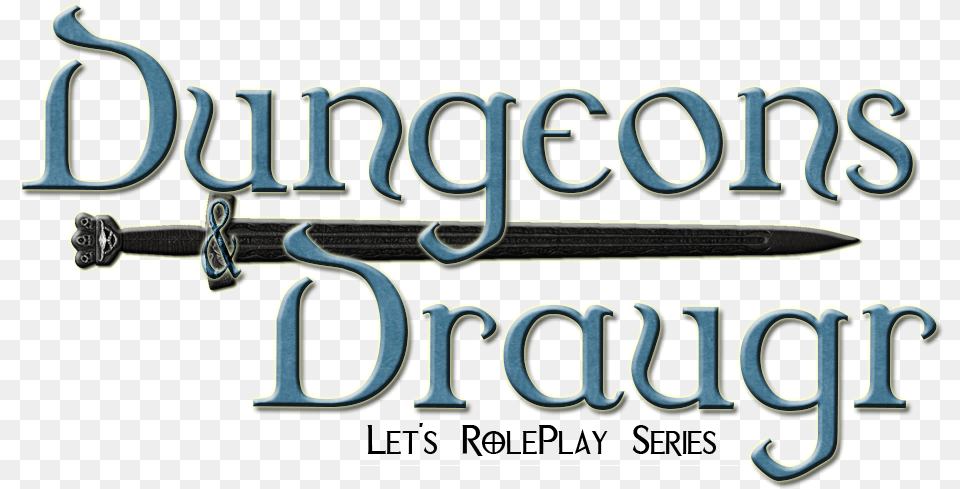 Logo Dungeons Amp Draugr Skyrim Edition Infiniti, Sword, Weapon, Blade, Dagger Free Transparent Png