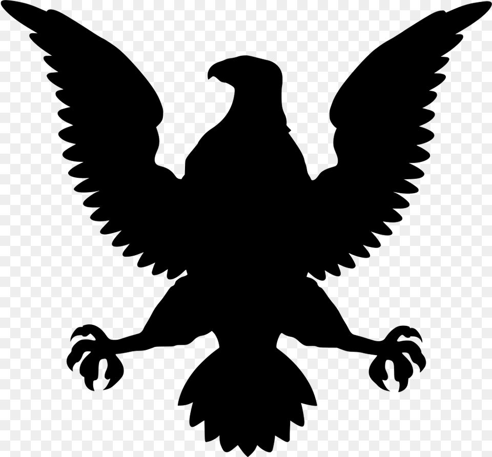 Logo Eagle Clipart, Gray Free Png