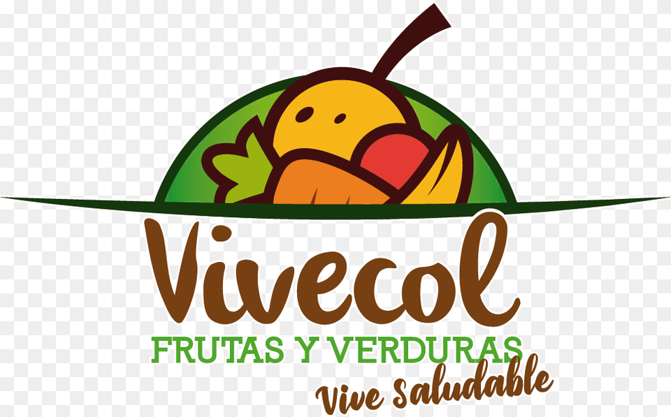 Logo Etiqueta Vivecol Editablesubsub Logo Frutas Y Verduras, Food, Fruit, Plant, Produce Png