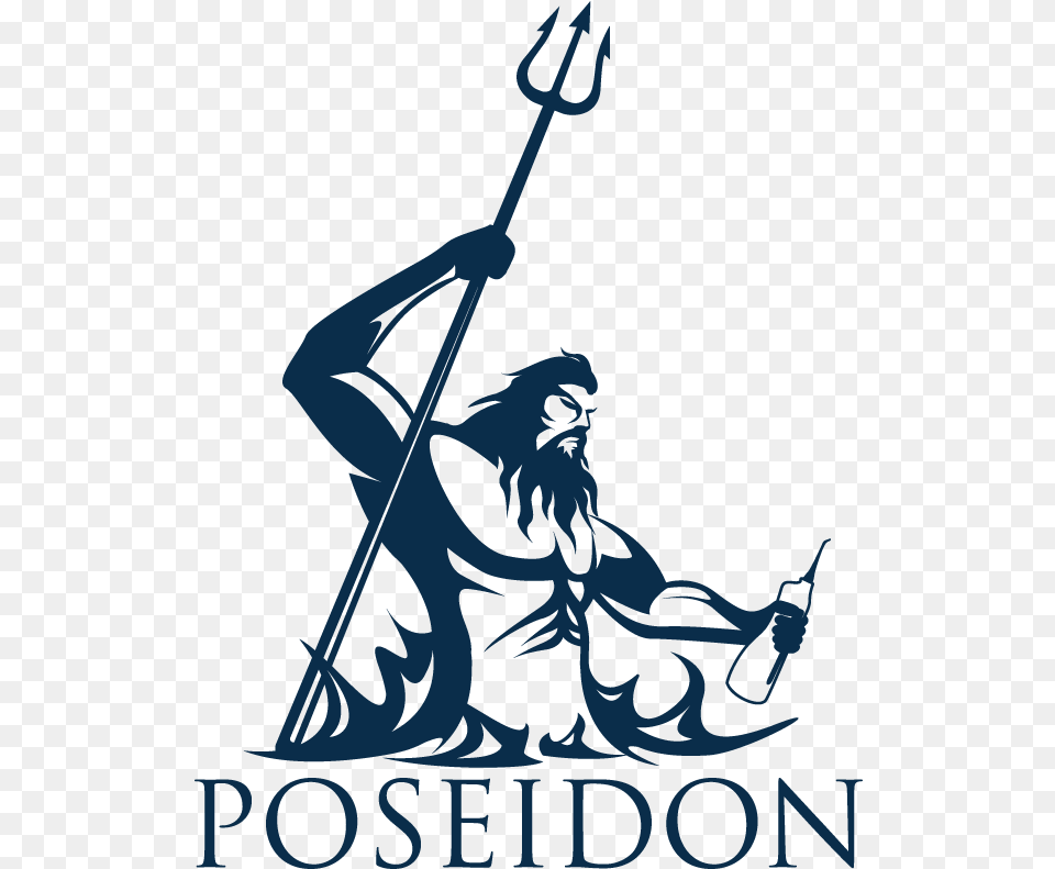 Logo Examples Poseidon Logo, Trident, Weapon, Person, Face Png