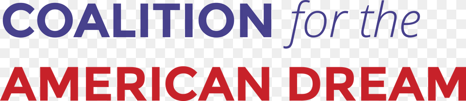 Logo Extrabig Coalition For The American Dream, Text Png Image