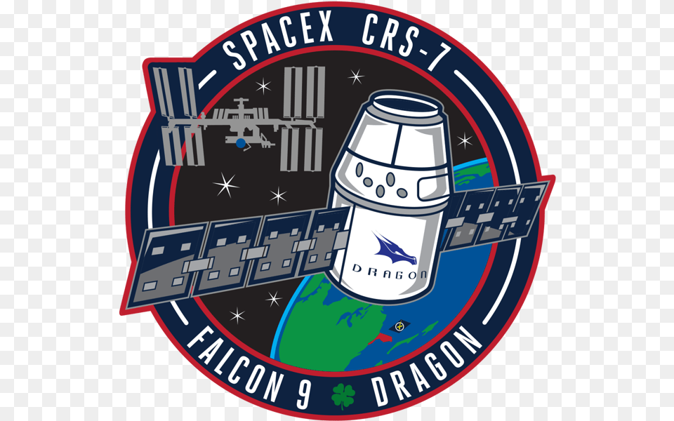Logo Falcon 9 Crs 7 Mission Patch, Architecture, Building, Factory, Emblem Free Png