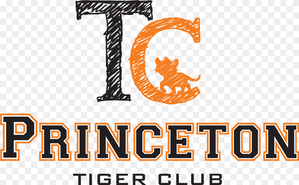 Logo File Of The Colored Version For Princeton Tiger Graphic Design, Person, Text Free Transparent Png