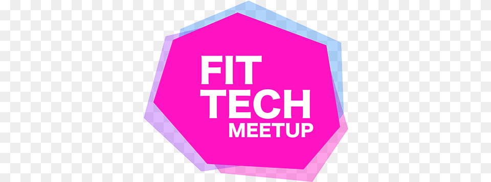 Logo Fittech Meetup Decal, Sign, Symbol, Purple, Road Sign Free Png Download