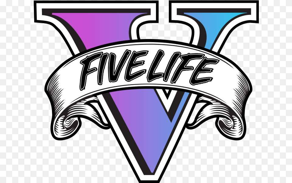 Logo Fivelife Grand Theft Auto V, Badge, Emblem, Symbol Free Png Download