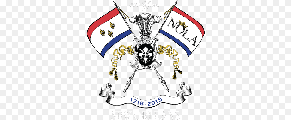 Logo Flag New Orleans Tricentennial, Emblem, Symbol Png