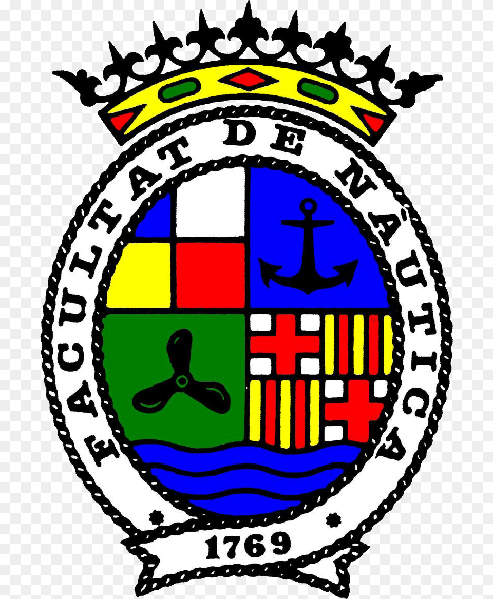 Logo Fnb Upc Facultat De Nautica De Barcelona, Badge, Symbol, Emblem, Can Png