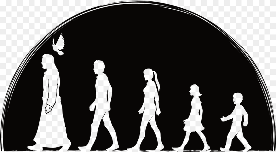 Logo Follow Jesus, Silhouette, Person, Walking, People Free Png Download