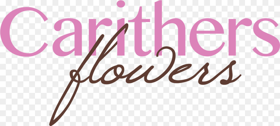 Logo For Carithers Flowers Marietta Calligraphy, Text, Handwriting Free Transparent Png