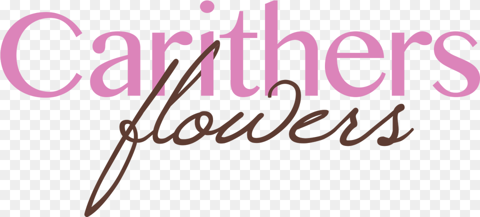 Logo For Carithers Flowers Marietta Calligraphy, Text, Handwriting Free Png Download