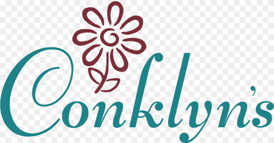 Logo For Conklyns Florist Alexandria Calligraphy, Text Free Png Download