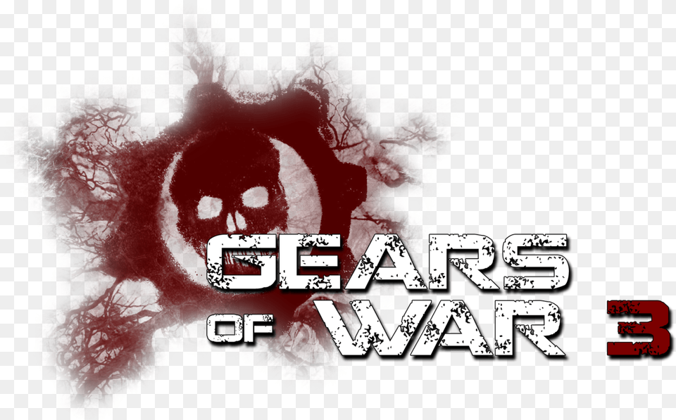 Logo For Gears Of War 3 Gears Of War 3, Maroon, Person Png Image