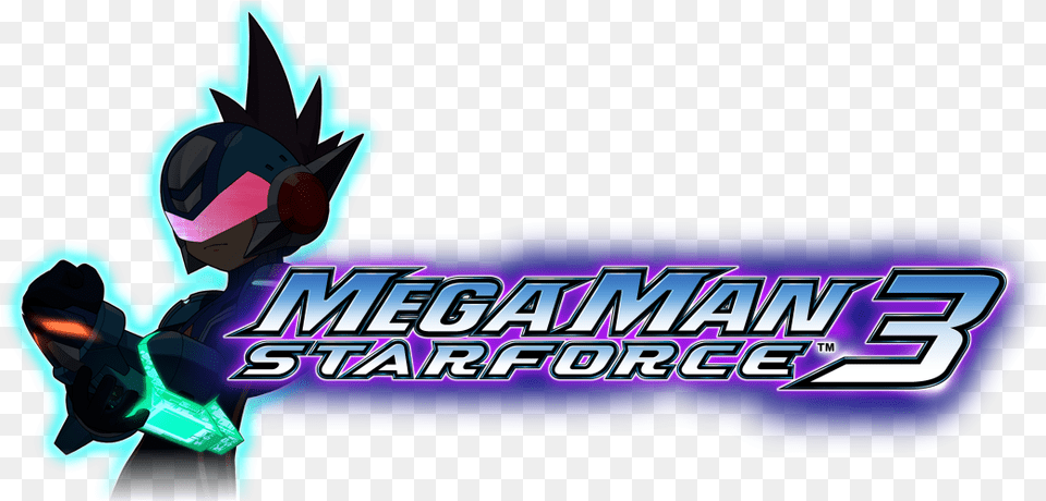 Logo For Mega Man Star Force 3 By Crosstrash Steamgriddb Fictional Character, Light, Art, Graphics Png