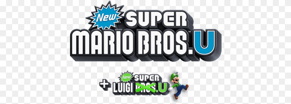 Logo For New Super Mario Bros New Super Mario Bros U New Super Luigi U Logo, Baby, Person, Game, Super Mario Free Png