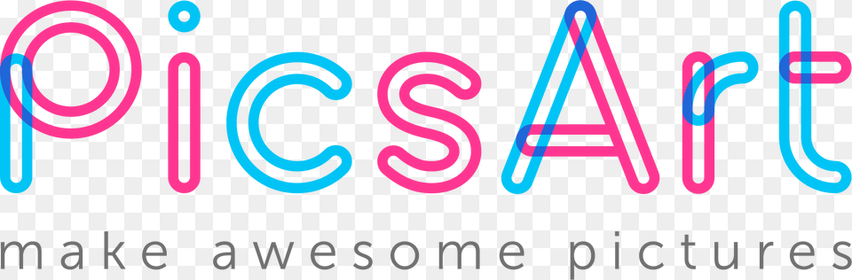 Logo For Picsart Picsart Make Awesome Pictures App Download, Light, Text Png