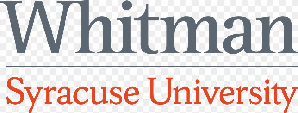 Logo For Syracuse University Syracuse University Whitman School Of Management Logo, Text Free Png