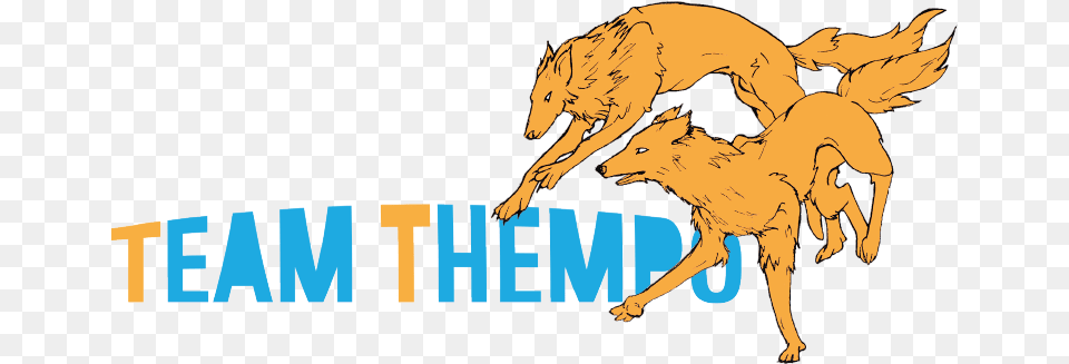 Logo For Team Thempo Cartoon, Animal, Coyote, Mammal, Canine Free Transparent Png