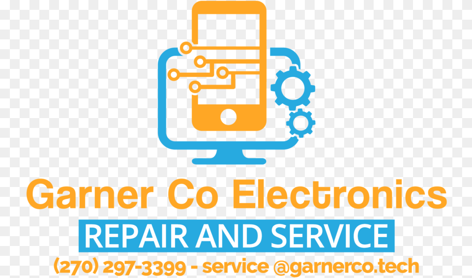 Logo For Website Landing With Contact Info Phone And Computer Repair Logo, Advertisement, Poster, Electronics, Mobile Phone Free Png Download