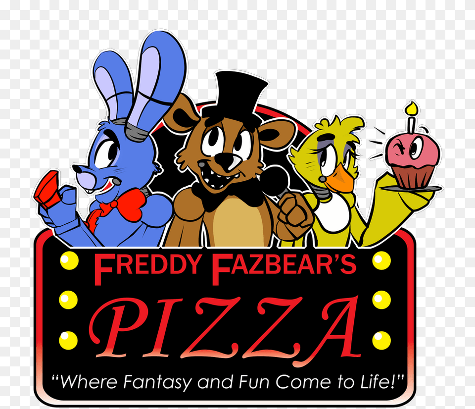 Logo Freddy Fazbear Pizza, Book, Comics, Publication, Baby Free Png