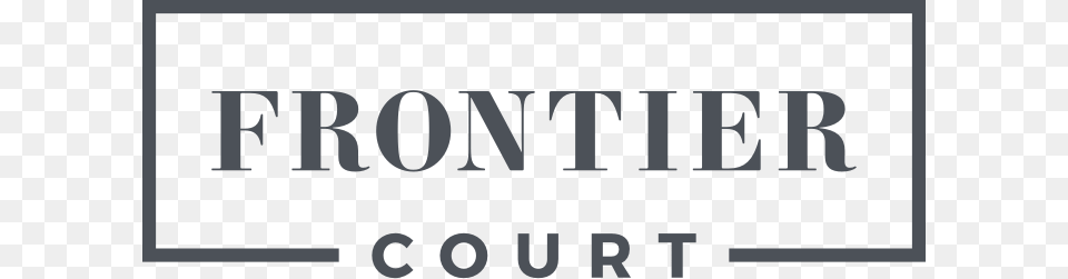 Logo Frontier Court Black V2 Flom Tree, Text, People, Person Free Png