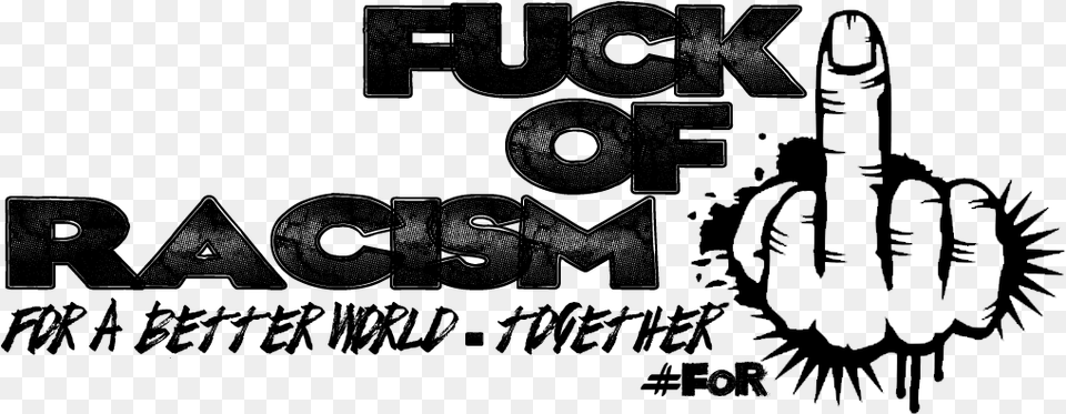 Logo Fuckofracism Poster, Gray Free Png