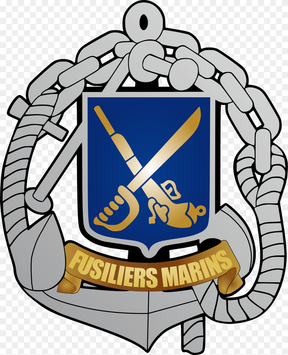Logo Fusilier Marin, Emblem, Symbol, Armor, Bulldozer Png