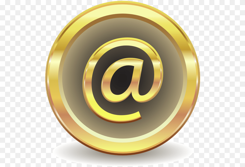 Logo Gmail Dourado, Gold, Disk Free Transparent Png