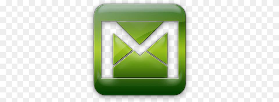 Logo Gmail Square Icon Icon Gmail Green, Envelope, Mail Png Image