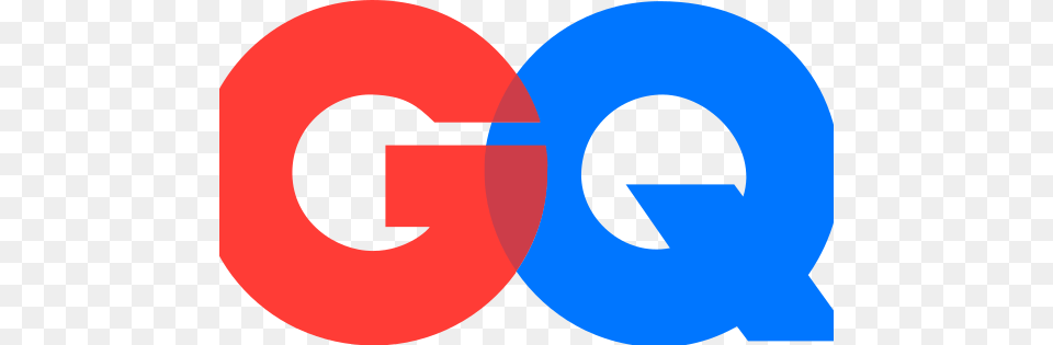 Logo Gq Red Blue Gq Magazine Logo, Number, Symbol, Text Free Png Download