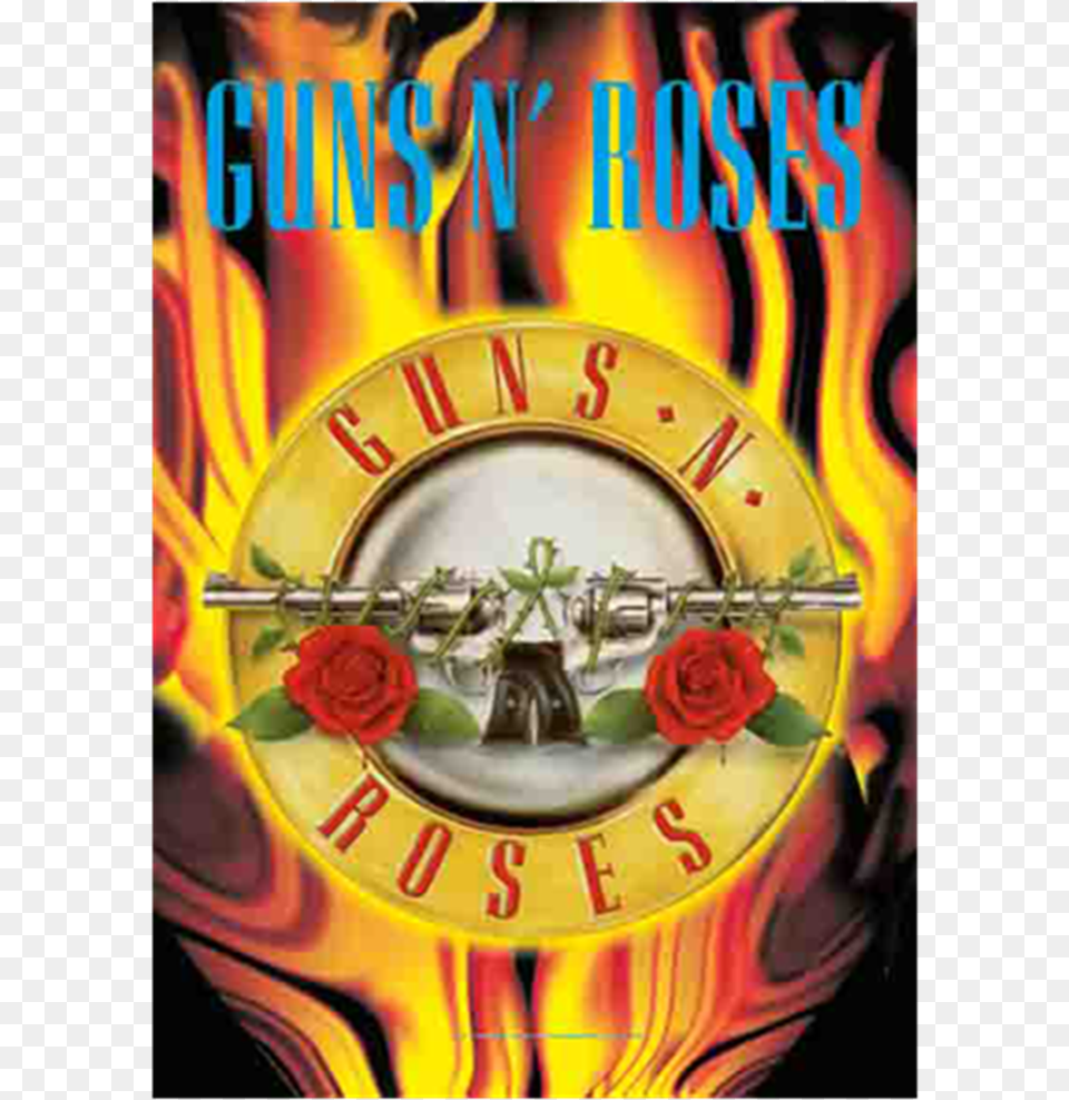 Logo Guns And Roses, Book, Publication, Flower, Plant Png Image