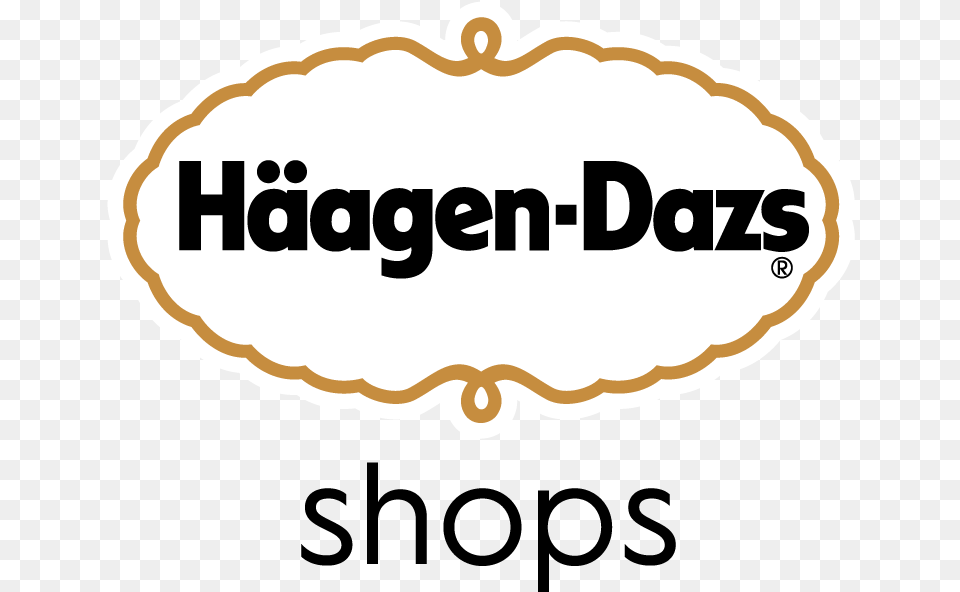 Logo Haagen Dazs, Sticker, Oval Png Image