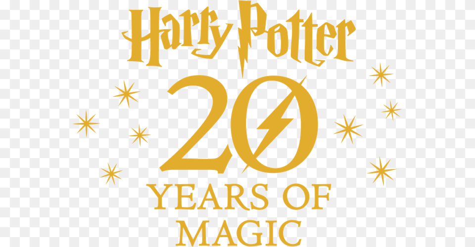 Logo Harry Potter Anniversary Harry Potter, Advertisement, Poster, Text, Symbol Free Png