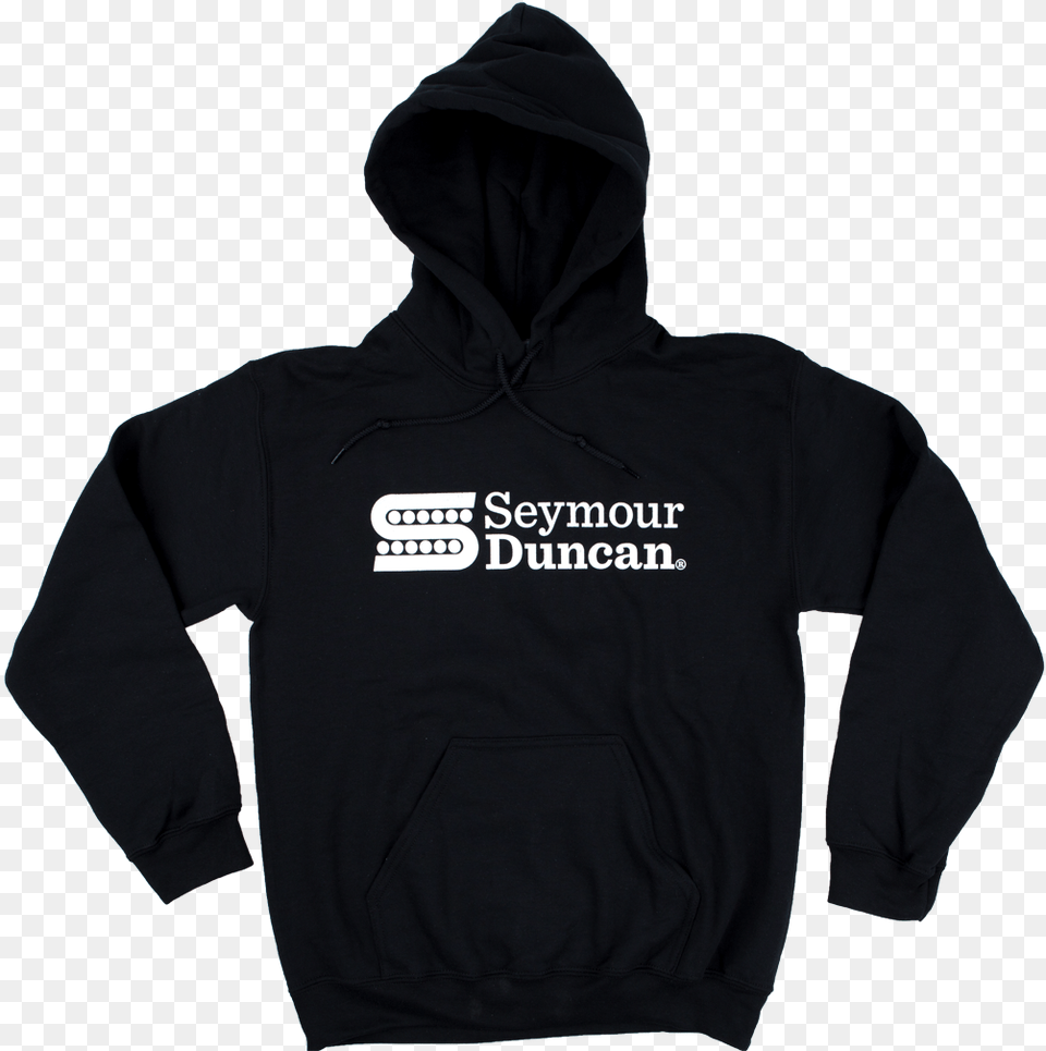 Logo Hoodie Black Seymour Duncan Black Winter Hoodie, Clothing, Hood, Knitwear, Sweater Png Image