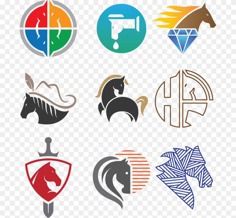 Logo Horse Vector Design Illustration Free Clipart, Symbol Png
