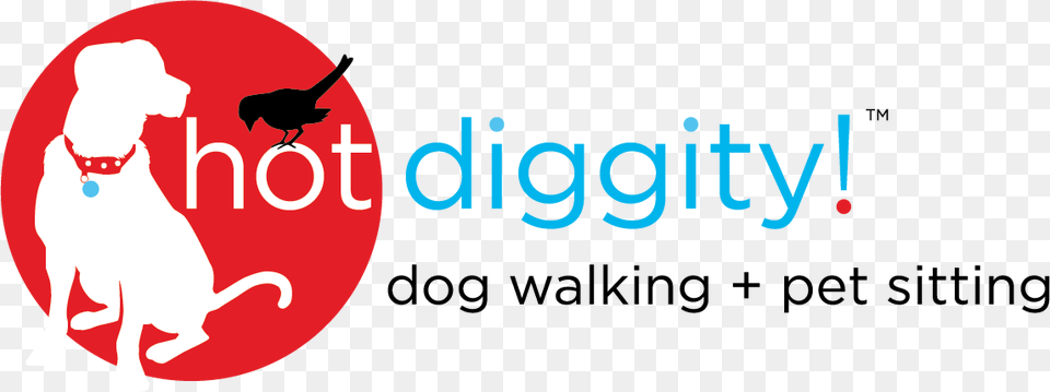 Logo Hot Diggity Dog Walking Pet Sitting, Animal, Bird, Canine, Mammal Png Image