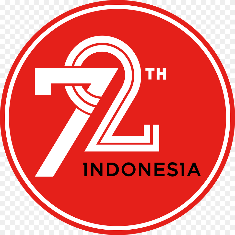 Logo Hut Ri Ke 72 Independent Indonesia, Sign, Symbol, First Aid Png