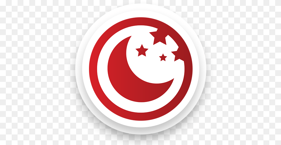Logo Icon Proposal For Red Moon App Circle, Symbol Png Image