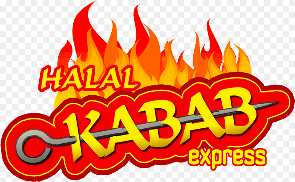 Logo Image Halal Kabab Express Logo, Fire, Flame, Dynamite, Weapon Png