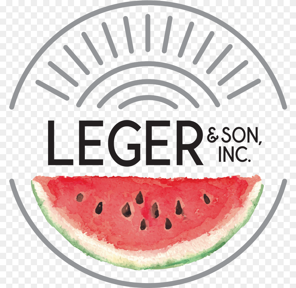 Logo Img Leger And Sons Transparent Watermelon, Food, Fruit, Plant, Produce Png