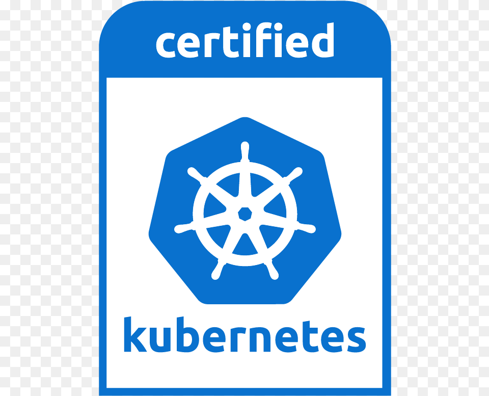 Logo In Blau Wei Mit Aufschrift Certified Kubernetes Kubernetes Certified, Symbol, Sign Free Transparent Png