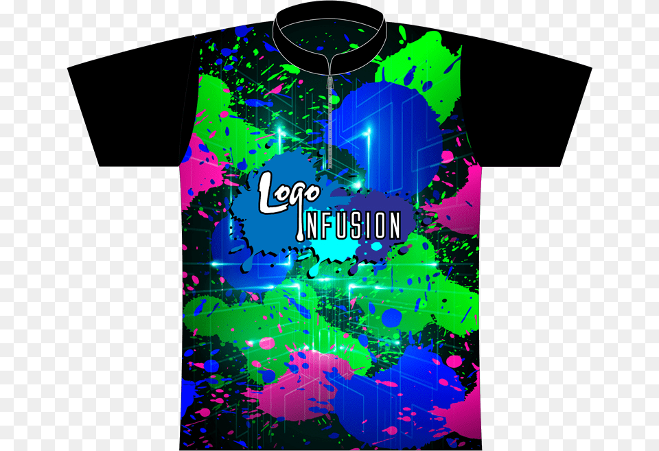 Logo Infusion Signature Energy Splatter Express Dye Infusion, Clothing, T-shirt, Shirt, Art Free Png