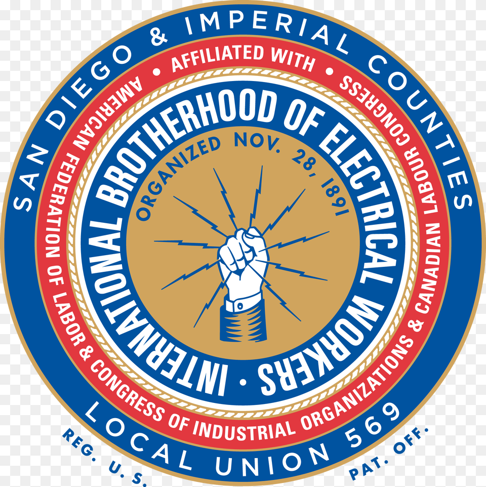 Logo International Brotherhood Of Electrical Workers, Emblem, Symbol, Food, Ketchup Png
