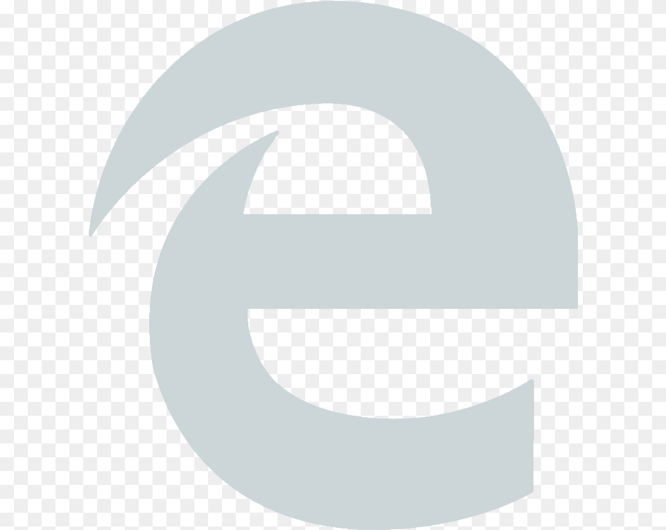 Logo Internet Blanc Microsoft Edge White Icon, Symbol, Clothing, Hardhat, Helmet Free Png Download